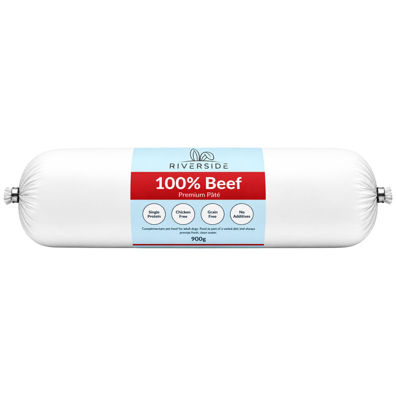 Premium Dog Pate -100% Beef Pate For Dogs - Chub Roll