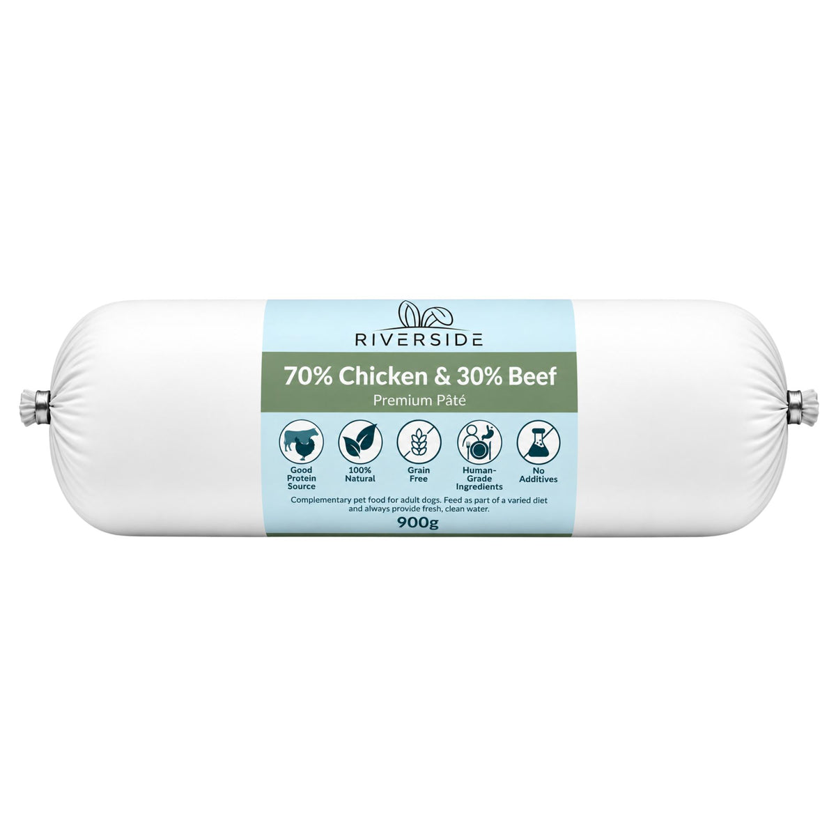 Premium Dog Pate Chicken & Beef - Pate For Dogs - Chub Roll