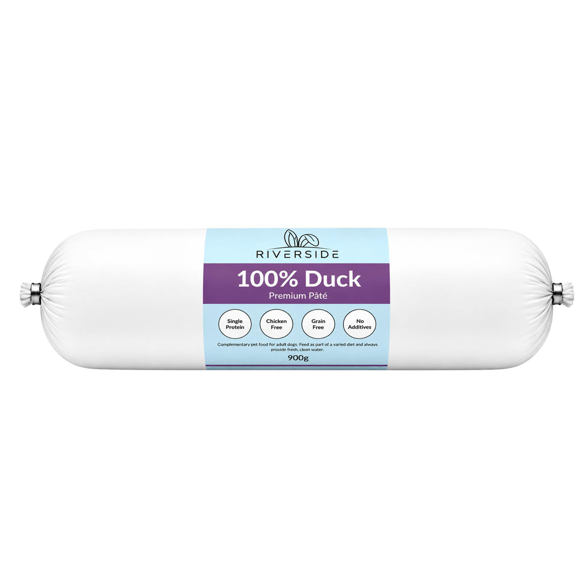 Premium Duck Dog Pate 100% Duck Pate For Dogs - Chub Roll